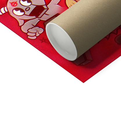 "WHOLE LOTTA RED" Art Print